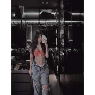 QUẦN BÒ SUÔNG JEAN RÁCH 2 BÊN