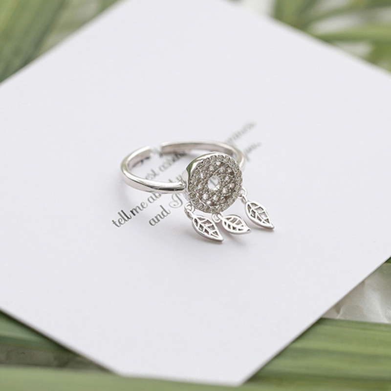 Nhẫn đeo thiết kế hình dreamcatcher bằng bạc cho nữ