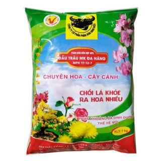 Phân bón đầu trâu đa năng NPK, phân bón 3 màu gói 1kg