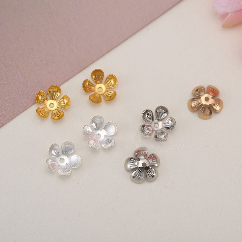 5 phiến hoa rơi chụp nụ hoa 5 cánh 10-13mmnguyên liệu làm trâm làm trang sức cổ trang