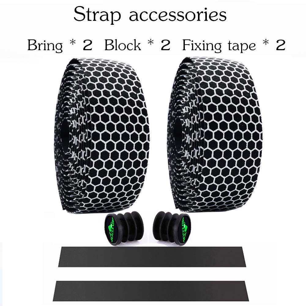 1 Cặp Băng Quấn Tay Lái Xe Đạp Bằng Silica Gel Nhiều Màu Chống Rung Kèm 2 Nút Bịt