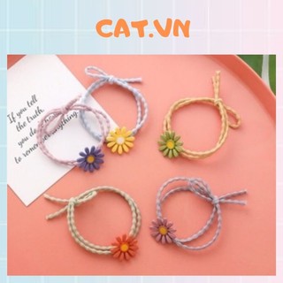 Dây buộc tóc hoa cúc Hàn Quốc HOT TREND