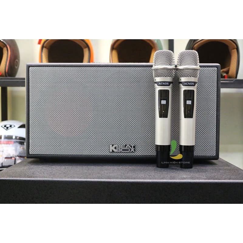 Loa kéo - Loa di động ACNOS CS450, công suất lớn, tích hợp cặp micro UHF cao cấp - Công Ty Thiên Phúc