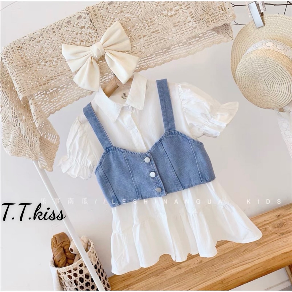 VÁY DÂU BABYDOLL kết hợp yếm rời