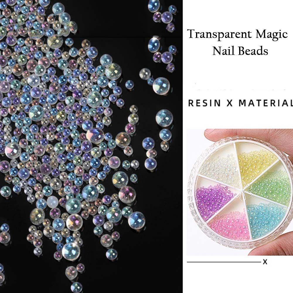 Hạt Nhựa Nhỏ Nhiều Màu Không Xốp Trang Trí Móng Tay DIY|Phụ Kiện Trang Sức Trang Trí Móng Tay Xinh Xắn
