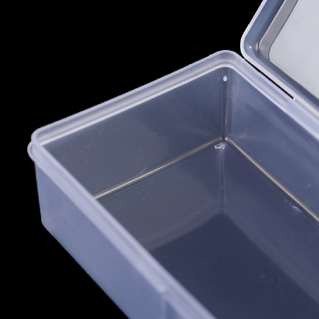 Hộp Nhựa Trong Suốt Hình Chữ Nhật Đựng Cọ Trang Trí Móng Tay