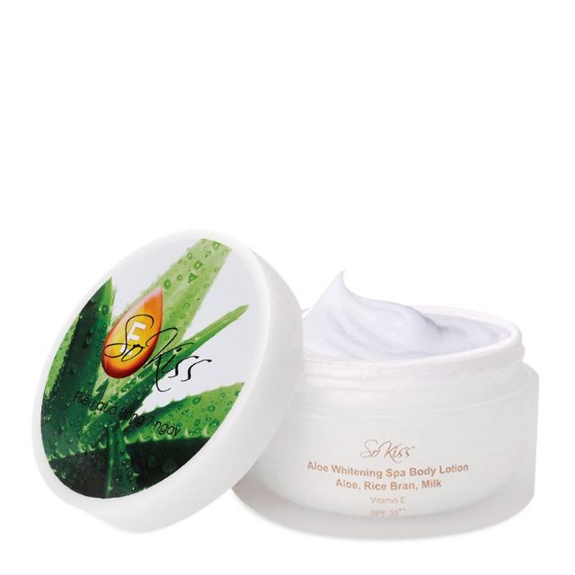 Kem dưỡng trắng da toàn thân SoKiss Aloe Whitening Spa Body Lotion  SPF30 PA++ 100g