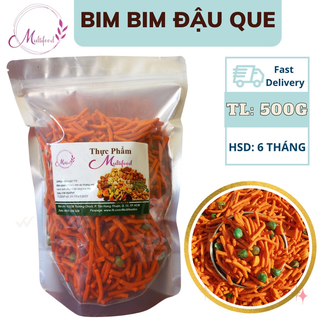 Bim Bim Que Đậu Hà Lan MultiFood 500g