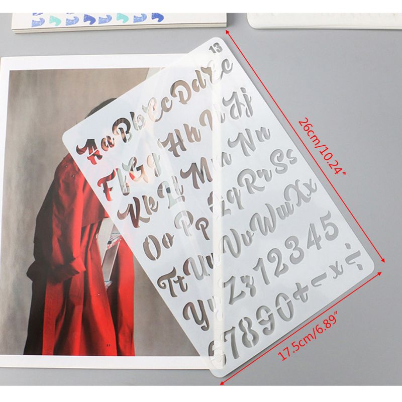 Set 20 Khuôn Cắt Hình Chữ Cái Và Số Dùng Để Trang Trí Thiệp / Scrapbook Thẻ