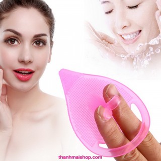 Miếng rửa mặt silicon hình giọt nước tiện dụng an toàn cho da