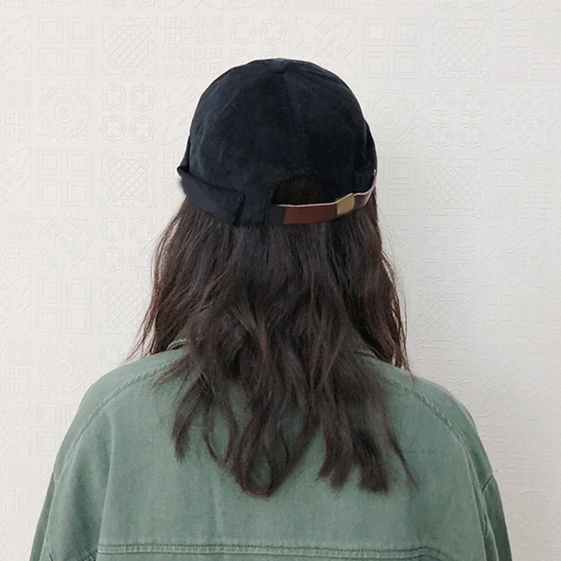 Mũ Lưỡi Trai Vải Nhung Không Vành Phong Cách Hip Hop Cổ Điển Dễ Thương