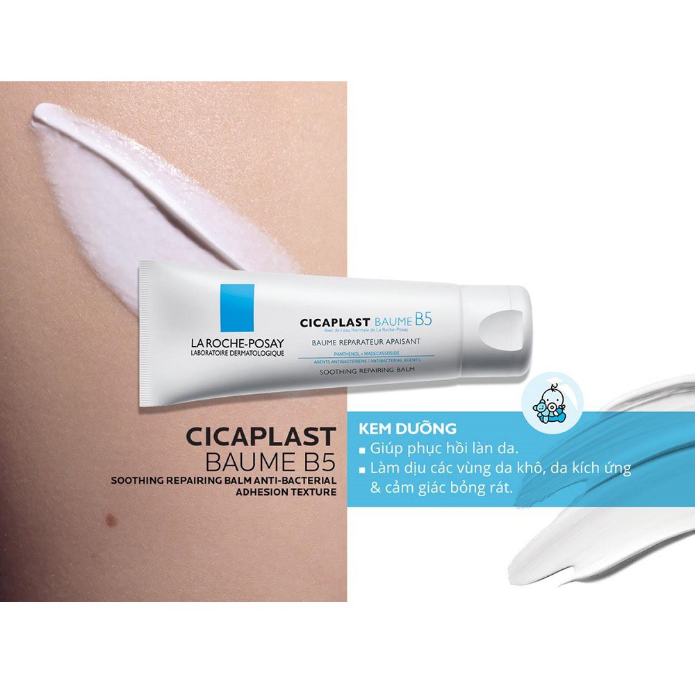 Kem dưỡng giúp làm dịu, làm mướt &amp; phục hồi da La Roche-Posay Cicaplast Baume B5 (40ml -100ml)