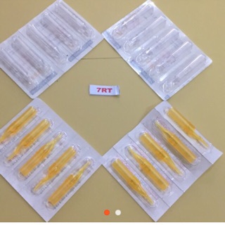 Đầu mũi nhựa lắp ráp với kim xăm 7Rt