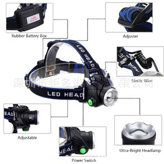 Đèn Pin Đội Đầu một bóng HY-2181 [dùng 2 pin 18650]
