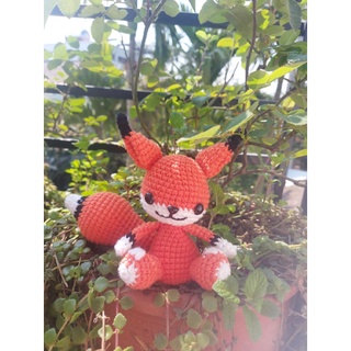 Thú nhồi bông Cáo móc len có đuôi