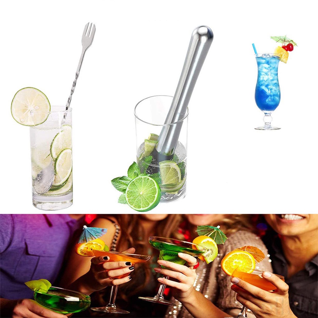 Cây Khuấy Thức Uống Di Động Bằng Thép Không Gỉ Cầm Tay Cho Nhà Hàng/Quán Cà Phê