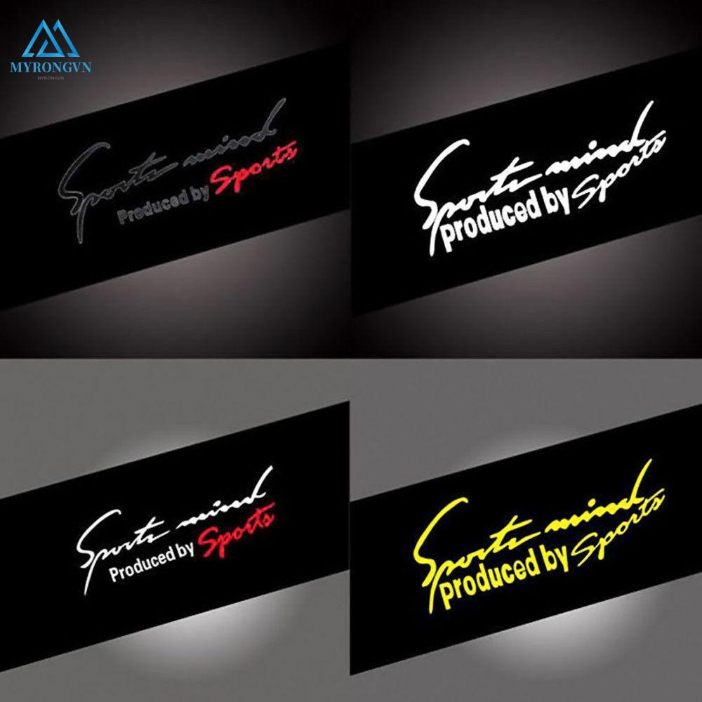 Miếng dán trang trí xe hơi phong cách thể thao phản quang nhiều màu