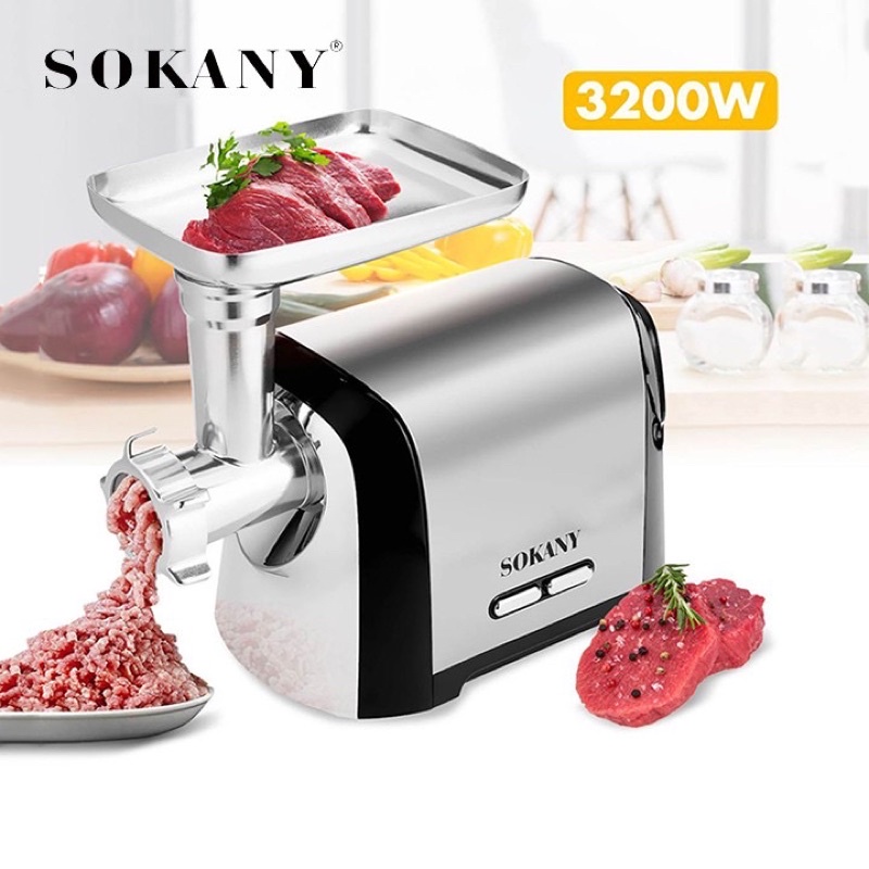 Máy xay thịt, đùn thịt Sokany 3200W