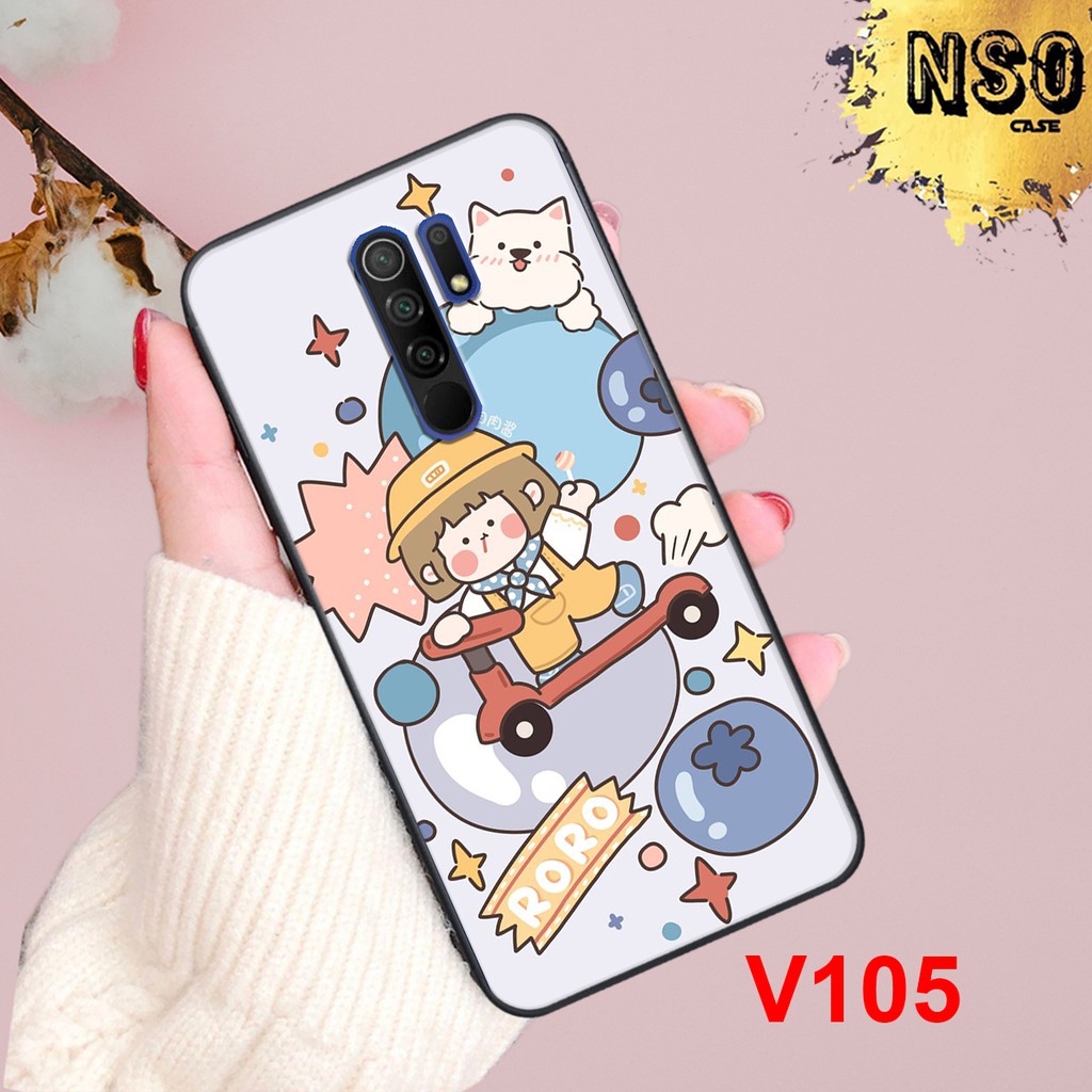 Ốp Lưng Xiaomi Redmi 9 - Xiaomi Redmi Note 8 Pro - Xiaomi Redmi Note 8 In Hình Roro Jump Siêu Đáng Yêu
