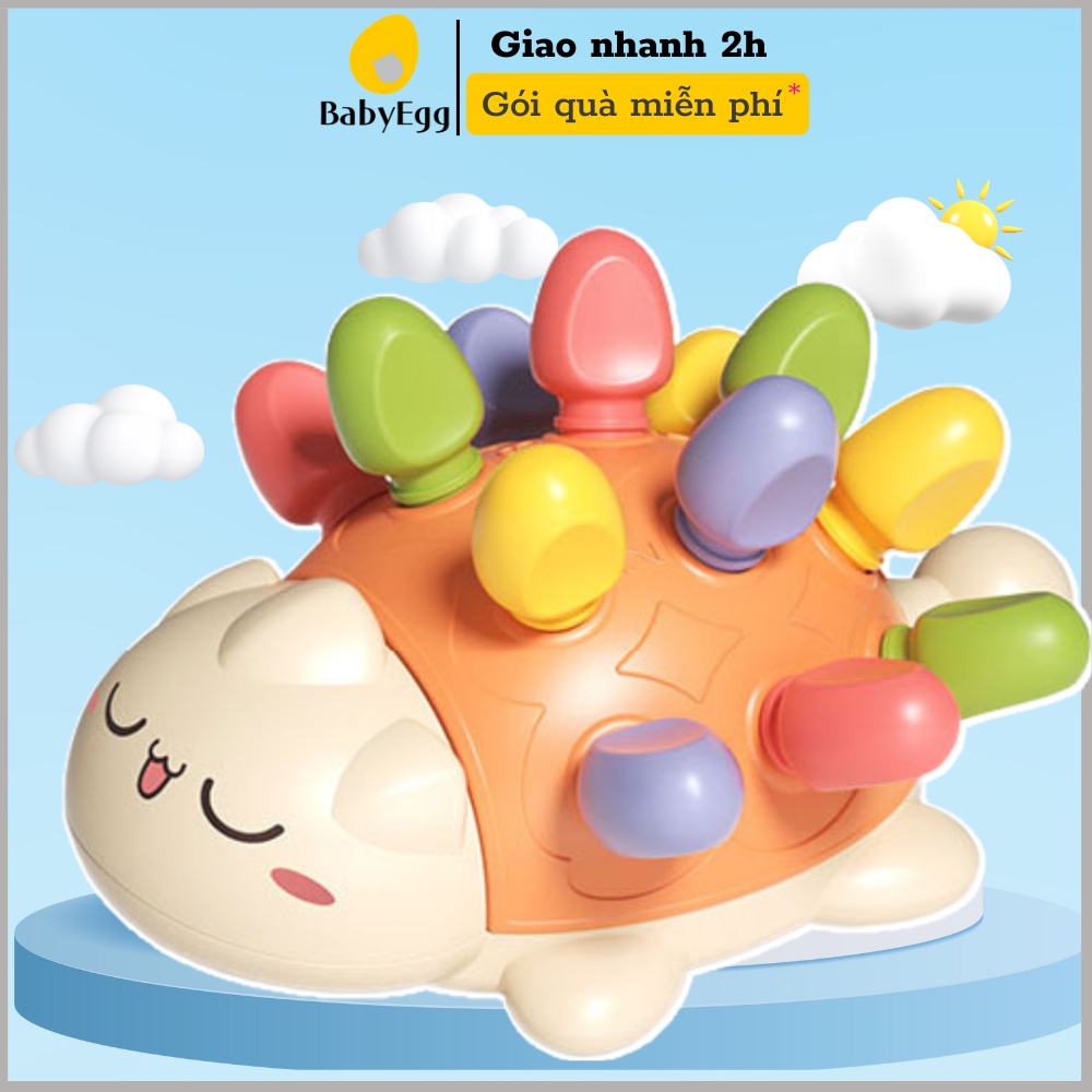 Đồ chơi GIÁO DỤC MONTESSRI Thanh rút nhím cho trẻ sơ sinh trẻ nhỏ em bé trai bé gái 2 3 tuổi 12 13 14 18 tháng