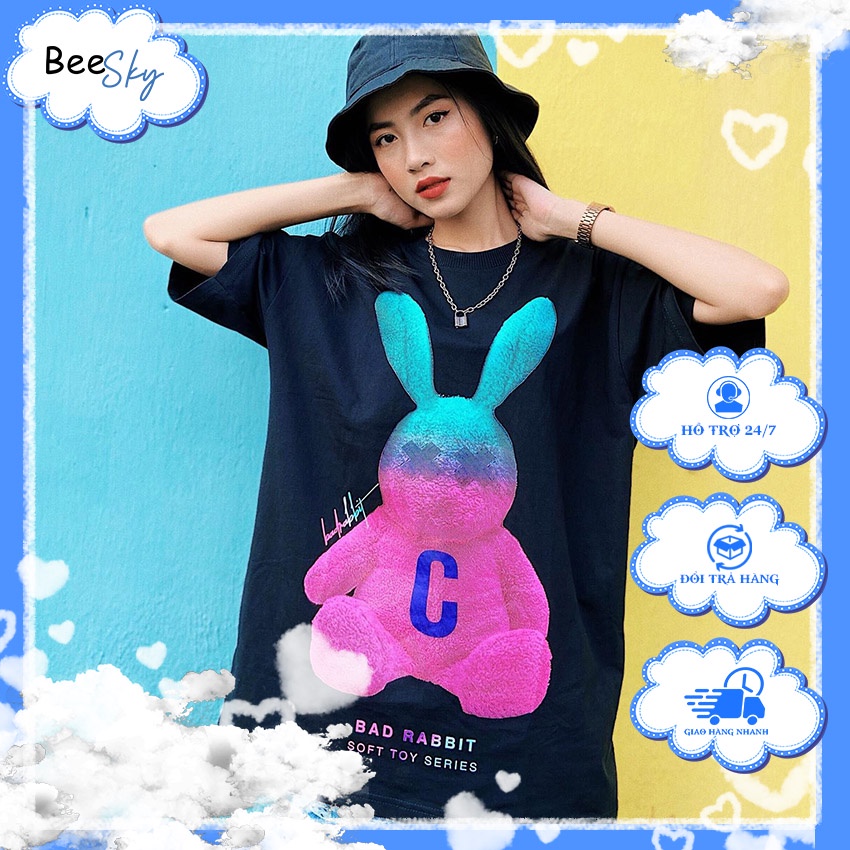Áo Thun Unisex BEESKY 100% Cotton Bad Rabbit Toy Colour-CBRTC001