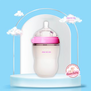 [‪CHÍNH HÃNG 100%] Bình Sữa Comotomo Cho Bé - 150ml/250ml -Silicone Siêu Mềm - Hàn Quốc‬‬