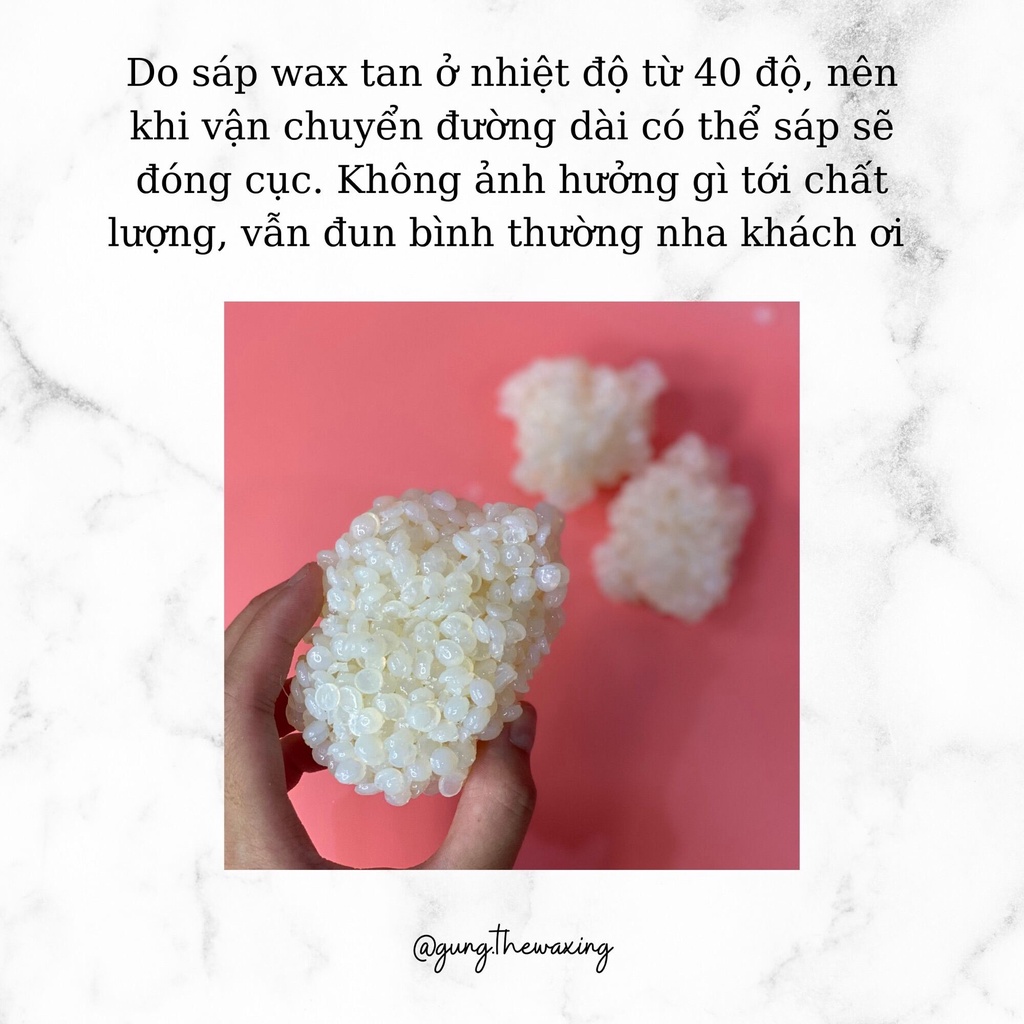 Sáp Wax Lông Dừa,Hạt Wax Lông Dòng Premium Siêu Bám Lông 100g,200g,500g