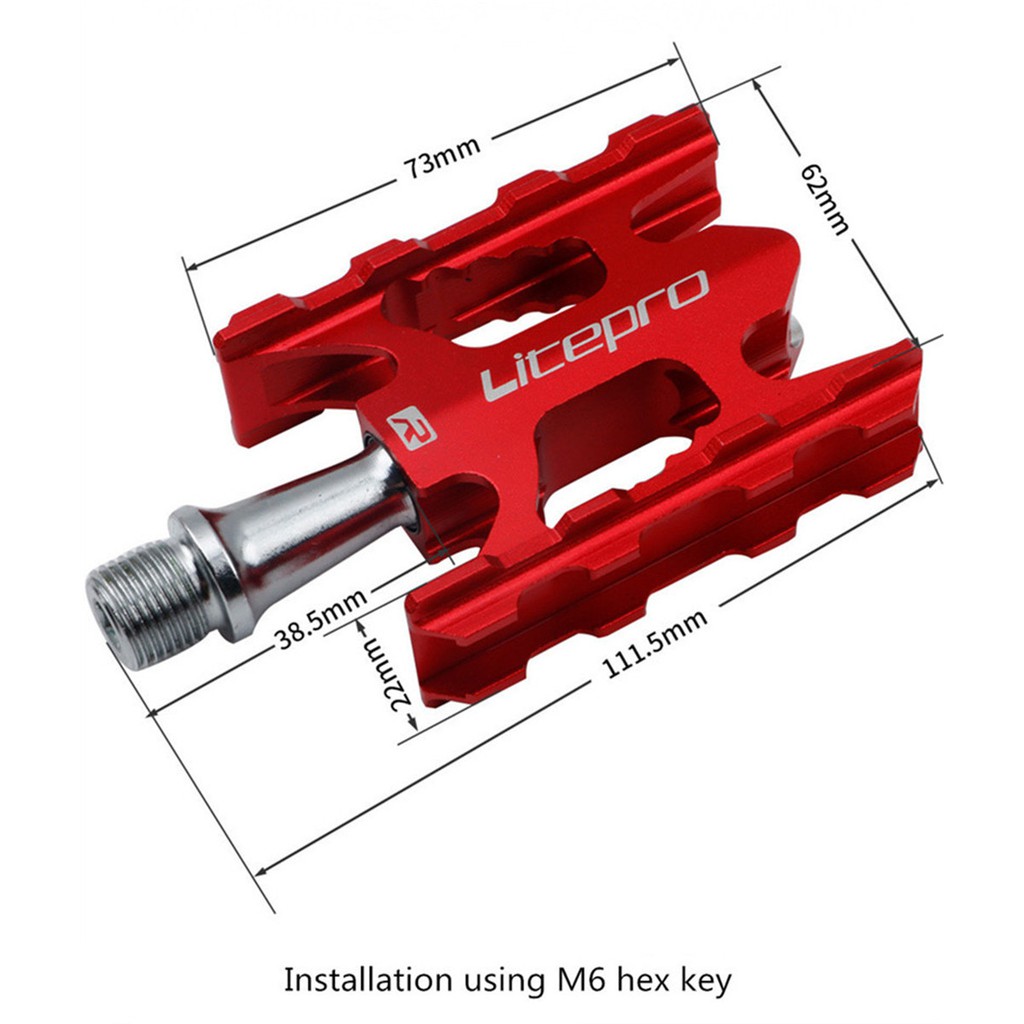 Cặp Bàn Đạp Bằng Hợp Kim Nhôm Chống Trượt Cho Xe Đạp Leo Núi Litepro K3