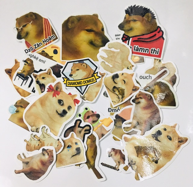 Sticker cheems 20 cái , Sticker in hình chó cheems 20 cái