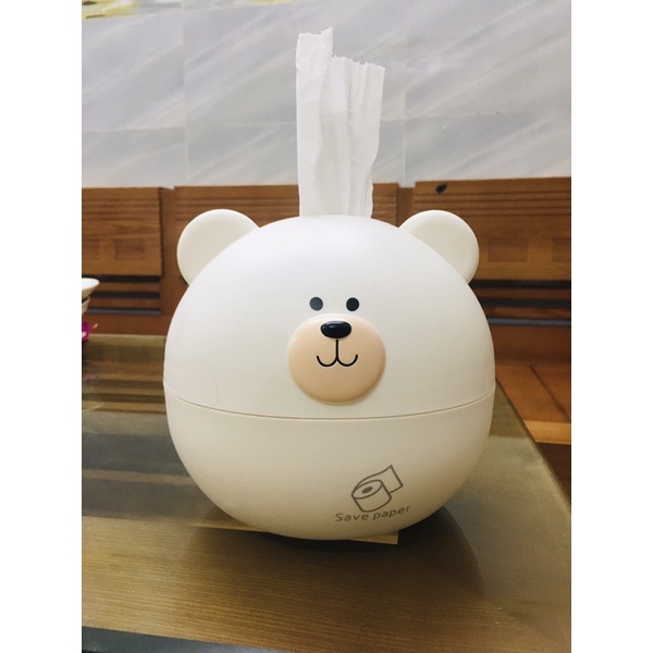 hộp đựng giấy vệ sinh hình gấu cute