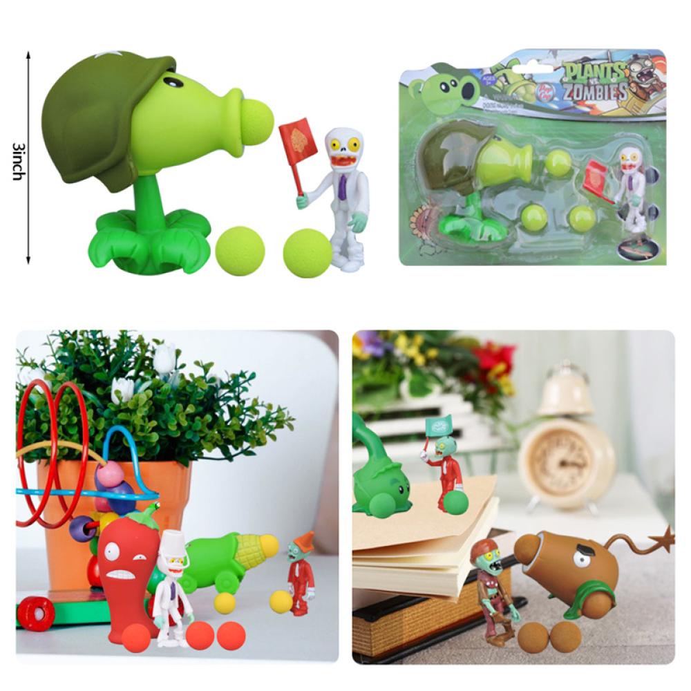 Mô Hình Đồ Chơi Plants vs Zombies Peashooter Bằng PVC Cho Bé N2O5