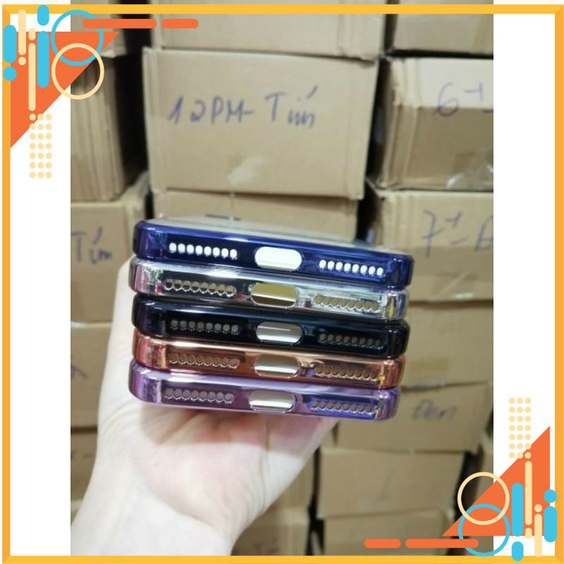 Ốp lưng KT trong viền vuông giả iPhone 12 cho iPhone 11 Pro Max, 11, 11, XS Max, XS, 7Plus, 8 Plus, 6Plus, 6S Chính Hãng