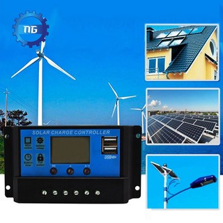 Bộ điều khiển sạc năng lượng mặt trời 30A 12V / 24V tự động