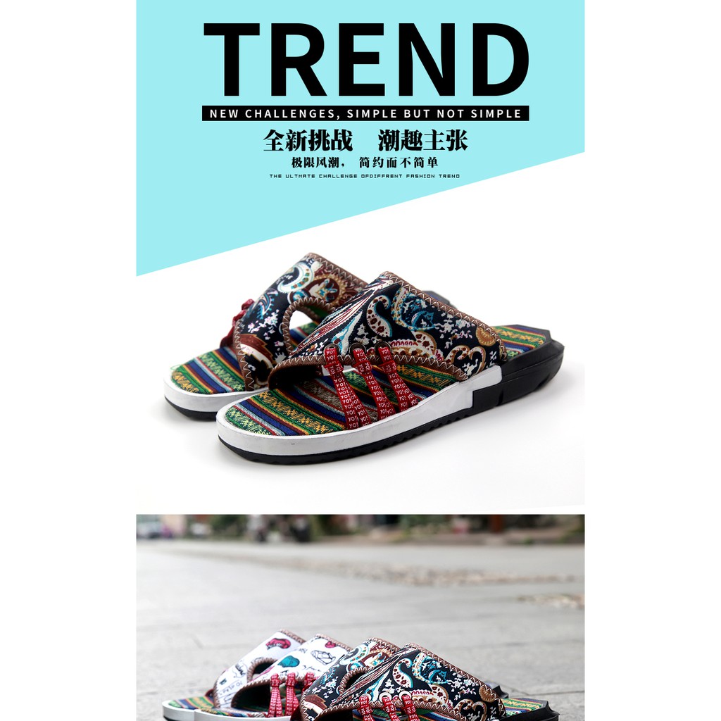 Dép quai ngang họa tiết Graffiti thời trang cho nam | BigBuy360 - bigbuy360.vn