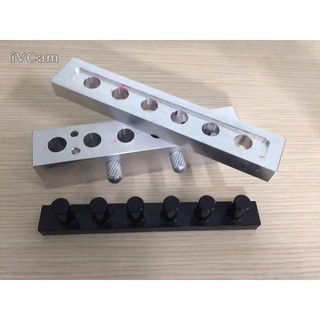 Khuôn son inox màu trắng 6 lỗ 12.1mm