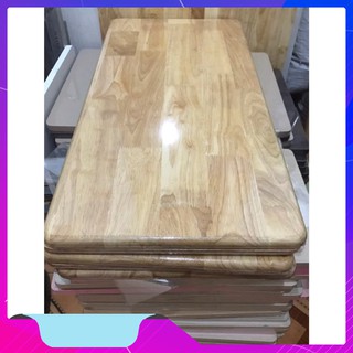 Mặt Bàn Gỗ Cao Su Ghép  (50*1m) màn co bóng bo góc cạnh