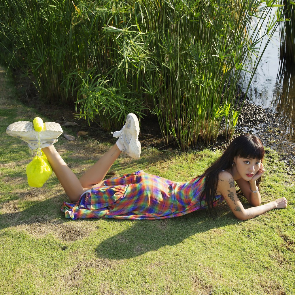 Đầm Hai Dây Maxi Chân Váy Xoè Cầu Vồng TARTAN - Tartan Dress/Rainbow/Designed Pattern--TIẾT KIỆM 79k khi mua cả SET | BigBuy360 - bigbuy360.vn