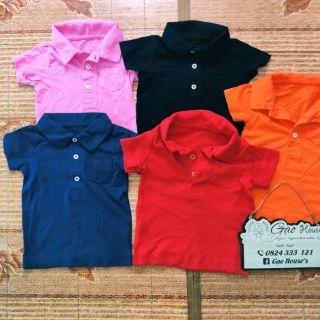 Áo thun polo cotton bé trai