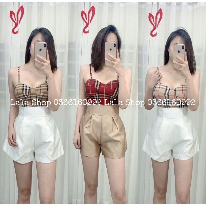 Áo Croptop 2 Dây Cúp Ngực BBR Lala Shop