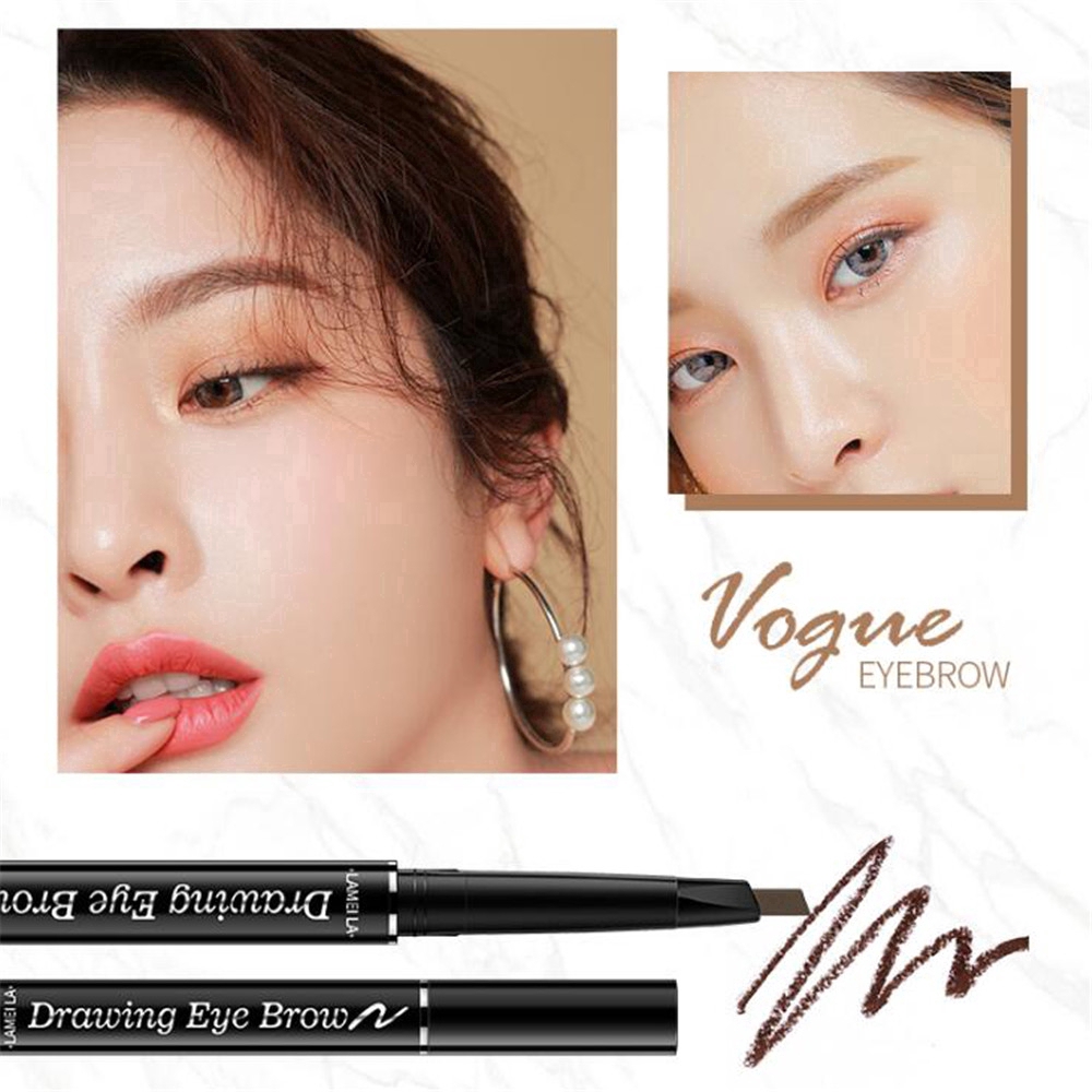 [Hàng mới về] Bút kẻ lông mày AOTUO hai đầu chống chấm nước đựng trong tối opp tiện dụng | BigBuy360 - bigbuy360.vn