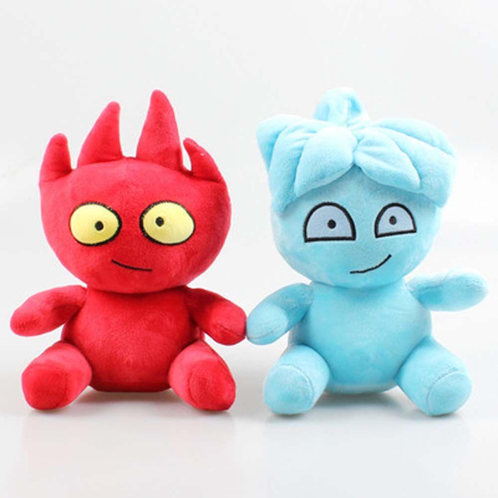 Thú Nhồi Bông Hình Fireboy Và Watergirl Chất Liệu Cotton Mềm Mại Màu Xanh Dương Trang Trí Nhà Cửa