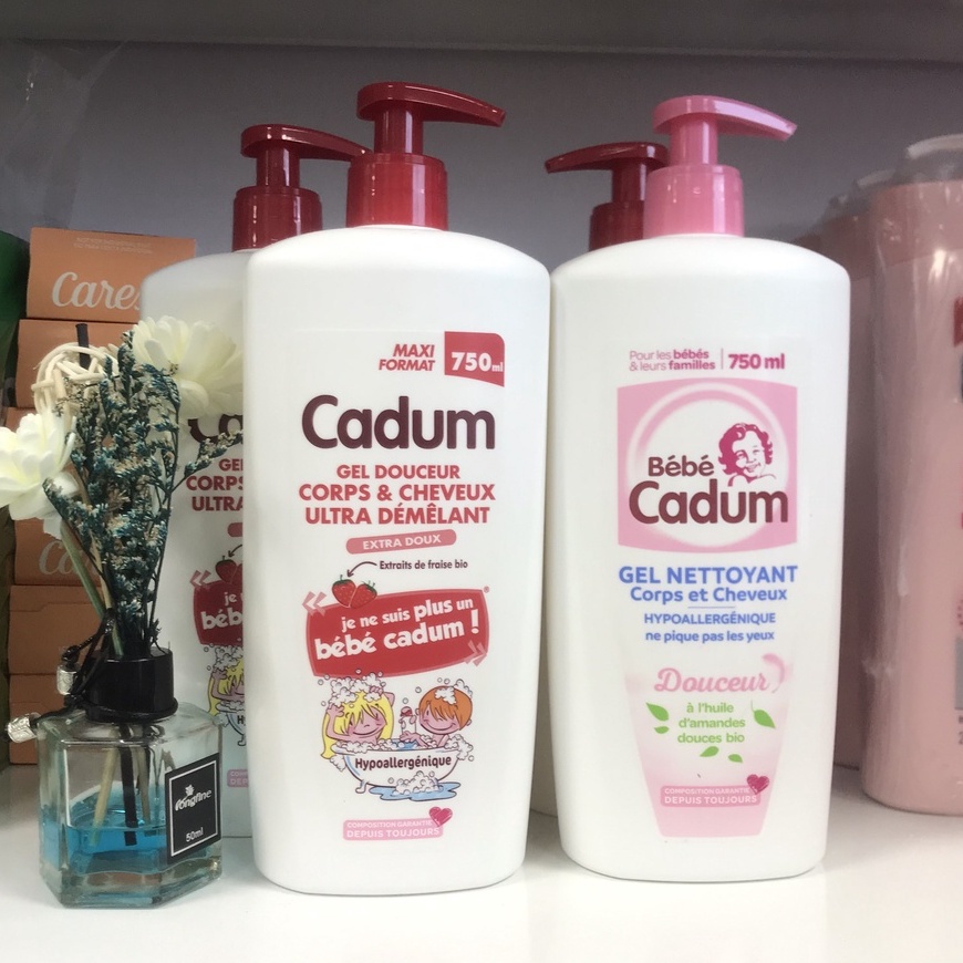 Tắm gội cho bé Cadum Gel Douceur Corps 750ml (Sữa tắm Cadum cho bé 1 tuổi+)