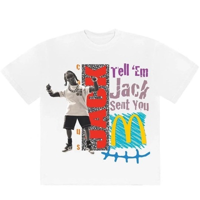 Áo Thun Ngắn Tay In Hình Travis Scott x Mcdonald 'S TS Mcdonald Cá Tính Cho Nam Và Nữ