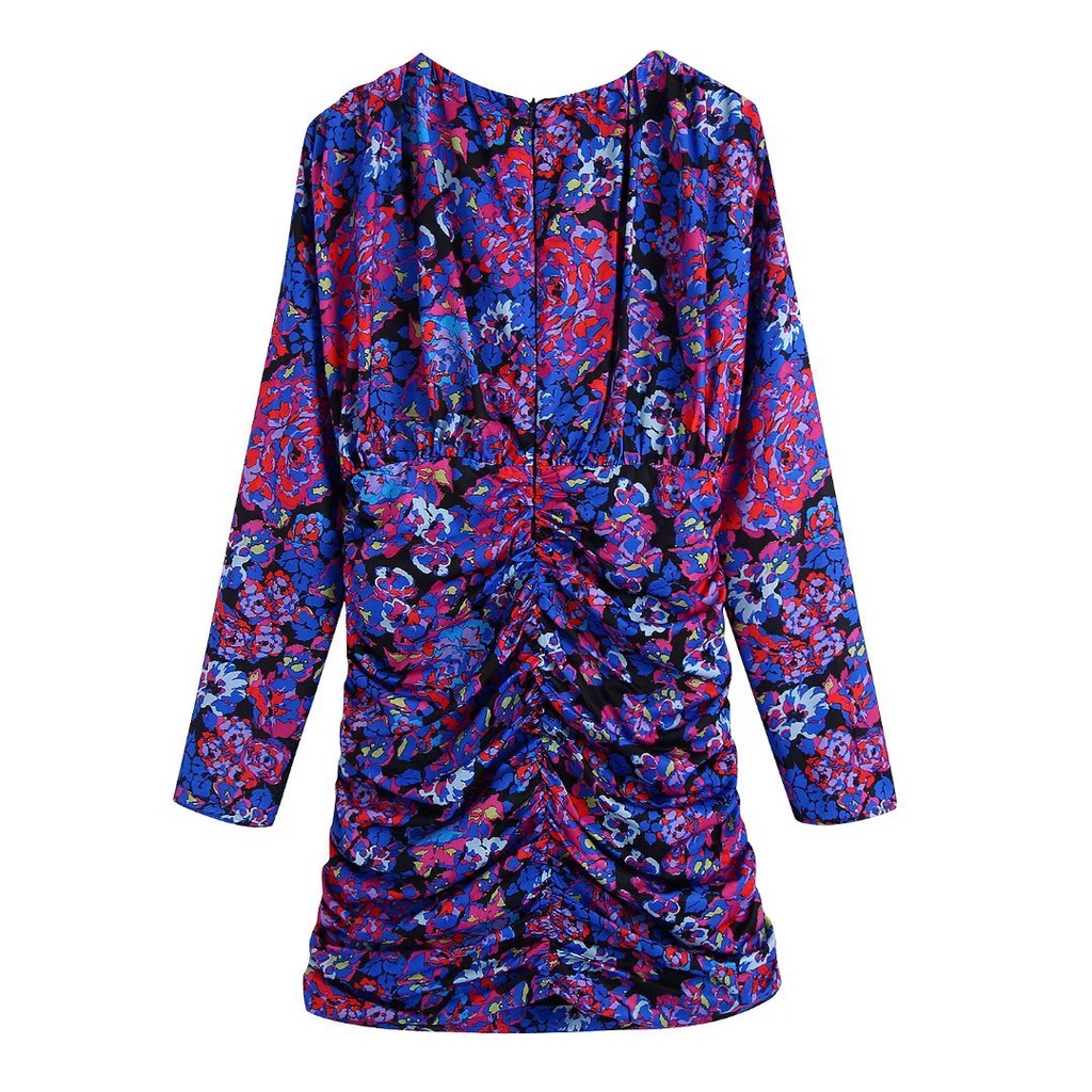 Đầm Zara họa tiết hoa dáng ôm mặc gầy DH10OMG50N8 Hot