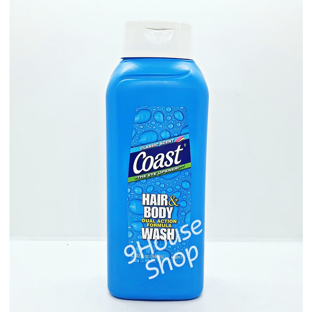 01 Chai Sữa tắm Gội Toàn Thân Coast Hair &amp; Body Wash Mỹ (SX Canada)