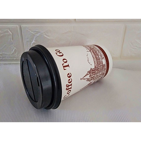 50 Ly Giấy 16oz–450ml In Hình Coffee To Go Có Nắp