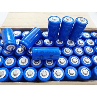 Pin sạc nhiều lần 16340 dung lượng 1300mah 3.7v