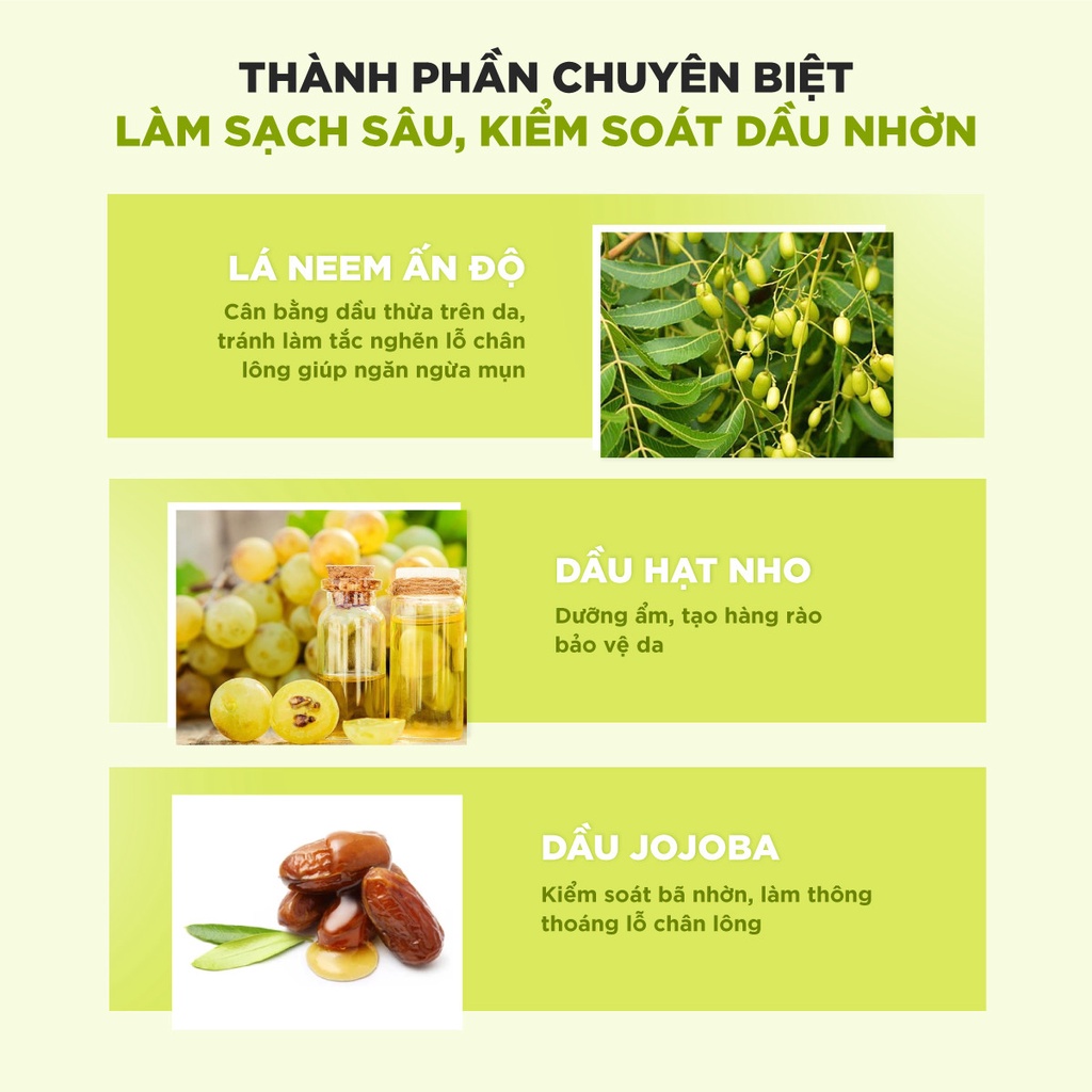 Dầu tẩy trang làm sạch sâu, kiểm soát dầu nhờn MEE NATURAL Neem Oil Perfector 150ml