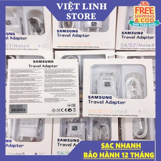 Bộ sạc nhanh Samsung Galaxy S6-S7-NOTE5 chính hãng SamSung, hàng full box - Việt Linh Store