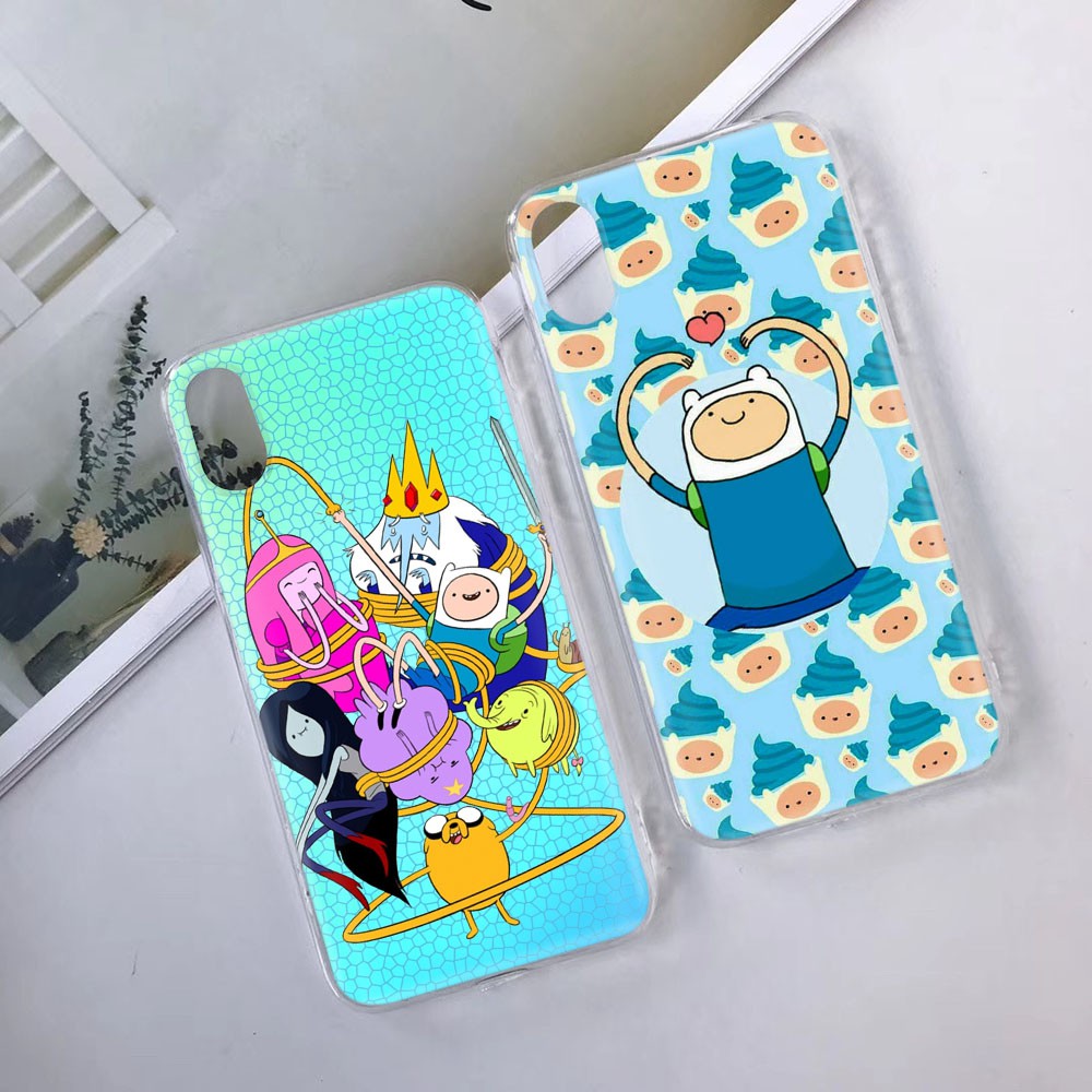 XIAOMI Ốp Lưng Trong Suốt In Hình Adventure Time Cho Xiaomi Redmi Note 9 9s 8 8t Pro Max Tb3